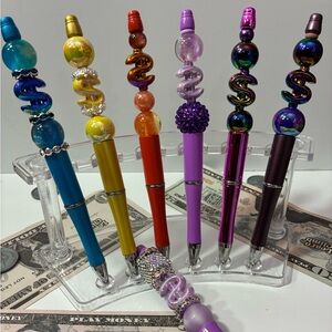 Colorful Beaded Pen Set